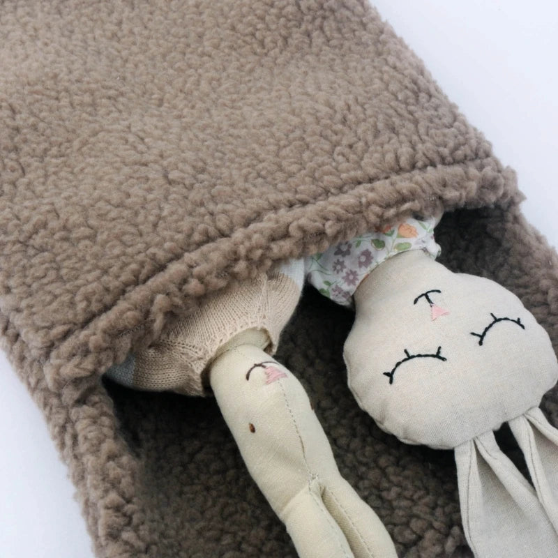 New Thick Plush Baby Crib Hanging Storage Bag Portable Double Pockets Newborn Cot Toy Organizer Bag Bed Headboard Storage Pouch