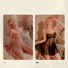 Sexy Elegant Lingerie Nightgowns Perspective Women Elegant Nightwear Lace Trim Sleepwear Woman Sleeveless Suspender Nightdress