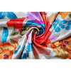 Women Imitation Silk Printed Casual Shirt Top Women Lantern Long Loose Blouse Female Clothes