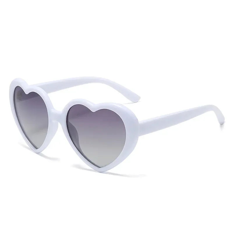 New Love Heart Shaped Polarized Sunglasses Women Fashion Cute Retro Vintage Gradient Sun Glasses UV400 Protection Unisex Eyewear