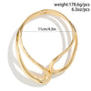 Exaggerated Heavy Metal Big Open Torques Choker Necklace fot Women Goth Adjustable Chunky Chain Grunge Jewelry Steampunk Men New