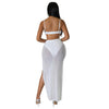 High Waist 2 Piece Bikini Set With Cover Up 2022 Swimsuit Women Print Sleeveless Bathing Suit Beachwear Swimming Biquini New