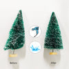 5/8pcs Mini Christmas Trees Small Artificial Christmas Tree Ornament Cedar Pine Sisal Tabletop Merry Christmas Party Decoration