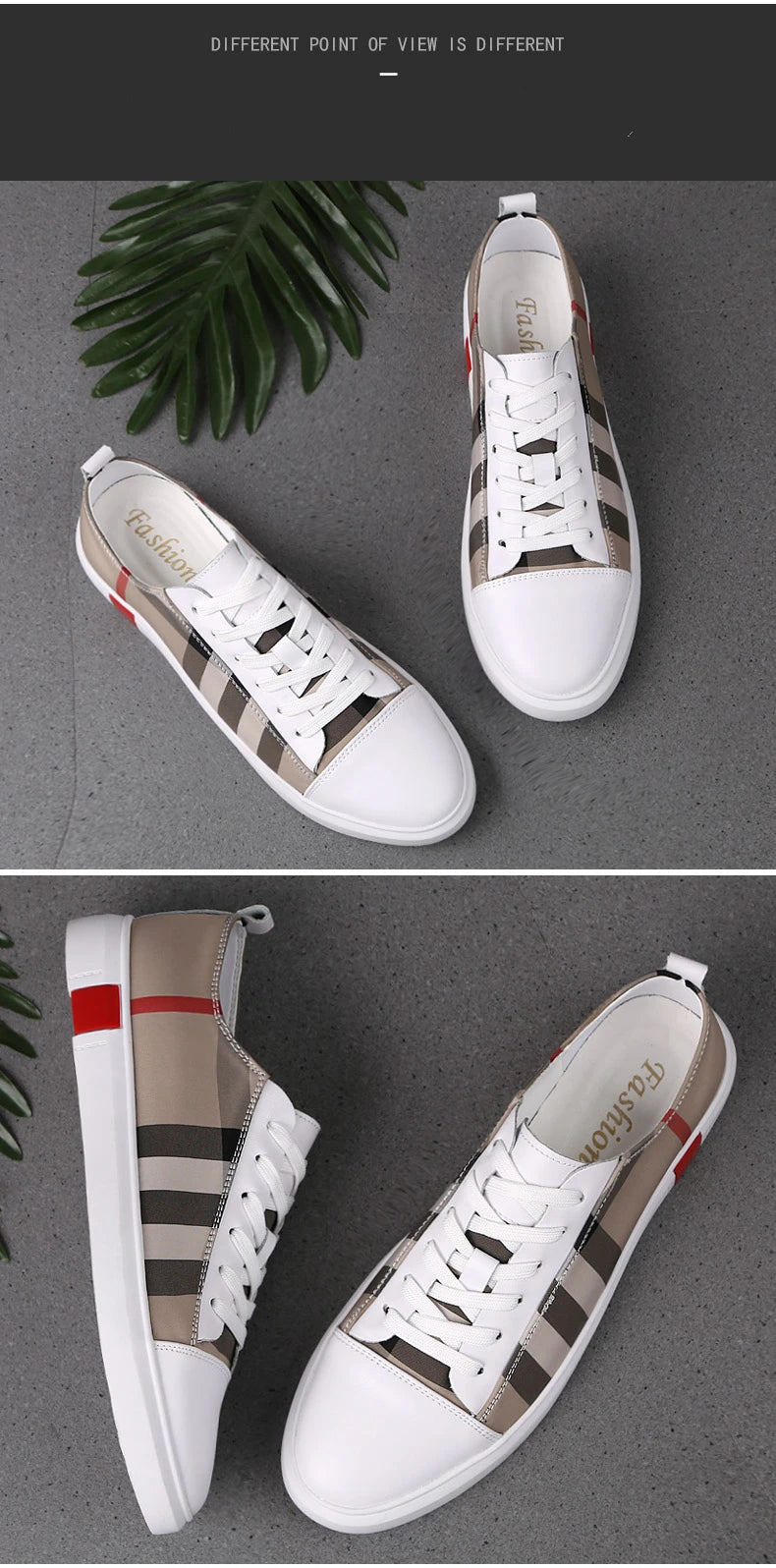 2022 New Fashion Mens Breathable Skateboard Shoes Men Fashion Sneakers High Quality Trainers Shoes Casual Genuine Leather Shoes