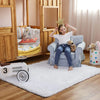 Fluffy Bedroom Rug Carpet Shaggy Fuzzy Rugs for Bedroom Thick Black Area Rugs for Living Room Rugs  for Girls Boys