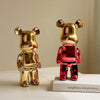 20/28/35cm Aesthetic Bear Figure Stautes Ceramics Violent Bear Figurines Sculptures Decor Luxury Room Decorations Home Ornament