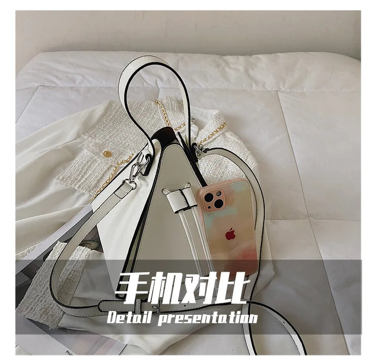 Fashion Ladies Shoulder Bags Handbag Sense of luxury Women Bags High quality Leather Crossbody Bag Designer Female Triangle Bags