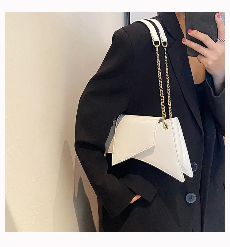 High quality Ladies Shoulder Bag Sense of luxury Chain Handbags Premium Leather Retro Women Bags Designer Lady Armpit Bag Clutch