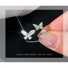 925 Sterling Silver Butterfly Zircon Open Rings For Women Wedding Luxury Fine Jewelry Accessories Wholesale 2023