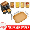 50/100PCS Air Fryer Disposable Paper Square Round Baking Paper Barbecue Plate NonStick Mat Kitchen Oven Oil Absorbing Paper Tool