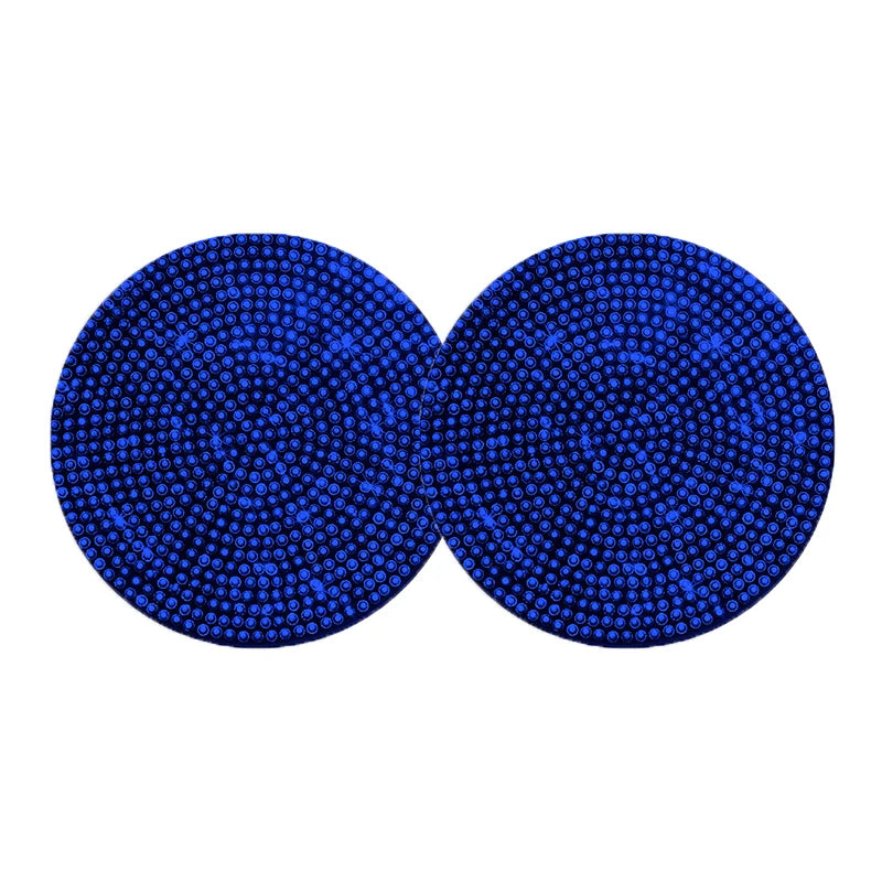 2Pcs Car Non Slip Water Cup Pad Diamond Car Coaster Water Cup Insert Coasters Pads Universal Car Cup Holder Interior Accessories