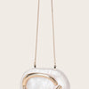 Women Acrylic Clutch Box Handbag Metal Handle Evening Bag Trendy Ladies Shoulder Crossbody Purse for Wedding Prom Cocktail Party