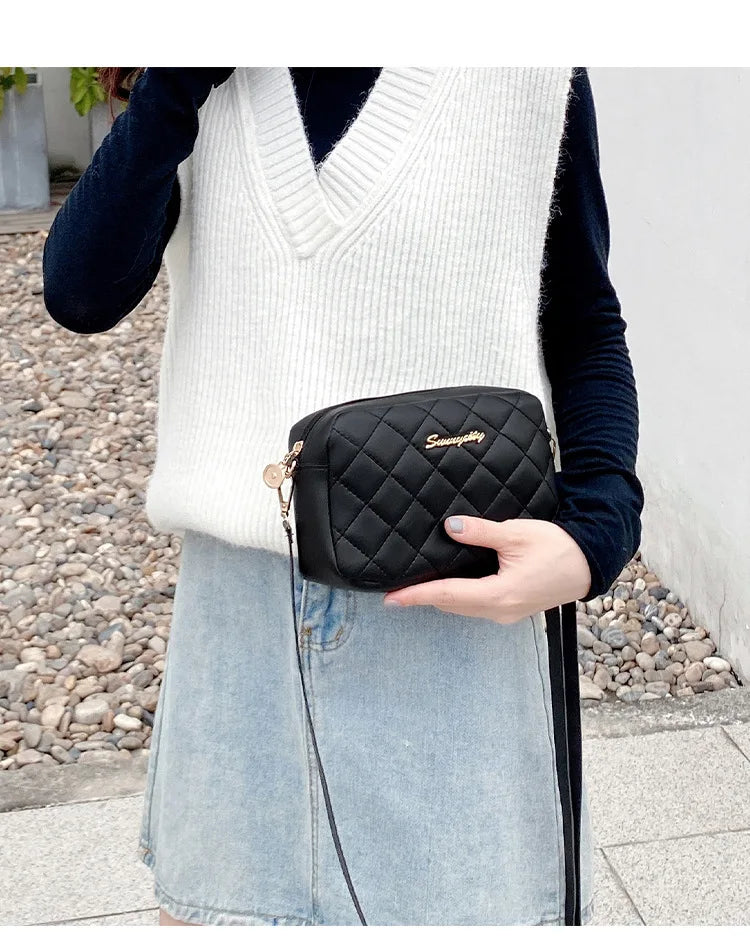 2023 Tassel Small Messenger Bag For Women Trend Lingge Embroidery Camera Female Shoulder Bag Fashion Chain Ladies Crossbody Bags