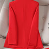 Fashion Women Blazer Ladies Fall Winter Black Red White Long Sleeve Double Breasted Slim Female Jackets Coat