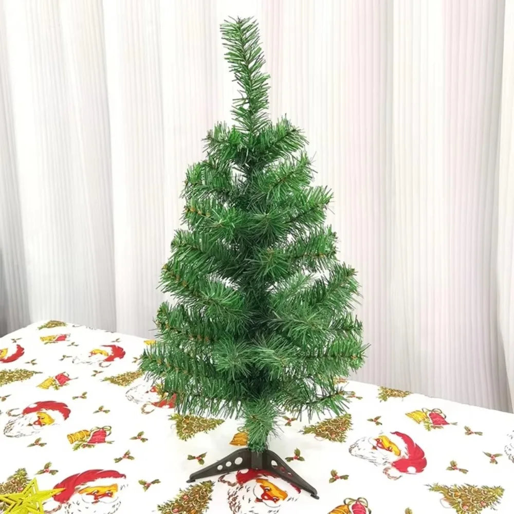 30/45cm Mini Christmas Tree New Year Gift Party Decoration Artificial Christmas Tree LED Light DIY Handicraft Xmas Tabletop Tree
