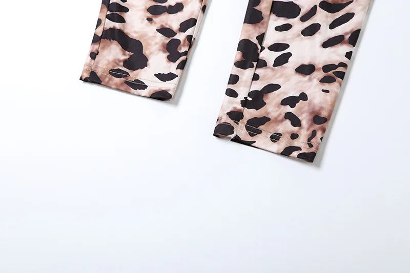 Leosoxs Sexy Jumpsuit Women Sleeveless 2025 Sexy Trend Leopard Print Sleeveless Street Fit Stretch Activity Workout Overalls