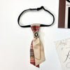 Vintage Small Bow Tie Men Women's College Style Suit Shirt Sweater Accessories Handmade Ribbon Rhinestone Collar Flowers Ties