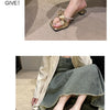 2024 Summer New Velcro Casual Roman Beach Sandals Plus Size 36-43 Thick Soled Outer Wear Sandals