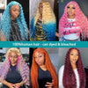 30 Inch 13x6 Transparent HD 613 Honey Blonde Deep Wave Lace Frontal Wigs Brazilian 13x4 Curly Colored Lace Front Human Hair Wigs
