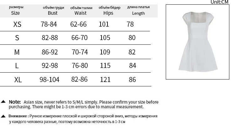Elegant Womens White Square Collar Chic Mini Dress Luxury Short Dresses Casual Black Pink Evening Party Dresses Birthday Summer