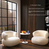 Small unit living room balcony leisure small sofa lamb wool single sofa ins style lazy sofa chair