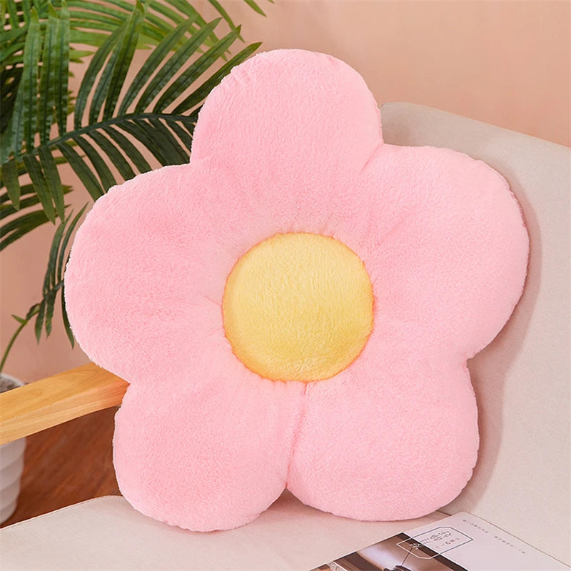 Flower Plush Throw Pillow Soft Plant Chair Cushion Living Bedroom Home Decorative Pillows Sofa Cushions Birthday Gifts