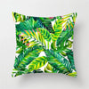 45cm Cushion Case Removable Polyester Green Plant Print Pillowcase Tropical Leaf Cactus Monstera Throw Cushion Cover Home Decor