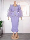 Luxury Vintage Dresses For Women Wedding Party Prom Evening Gown Long Sleeve Dress Dashiki Beaded Robe Turkey African Clothing