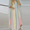 Women Boho Printed Long Shirts Dress Summer Turn-down Collar Long Sleeve Party Dress Female Casual Evening Maxi Dresses Vestidos