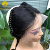 13x4 Transparent Lace Frontal with Braids 10 Inches Natural Brazilian Remy Hair Lace Frontal with Baby Hair for Women Girls