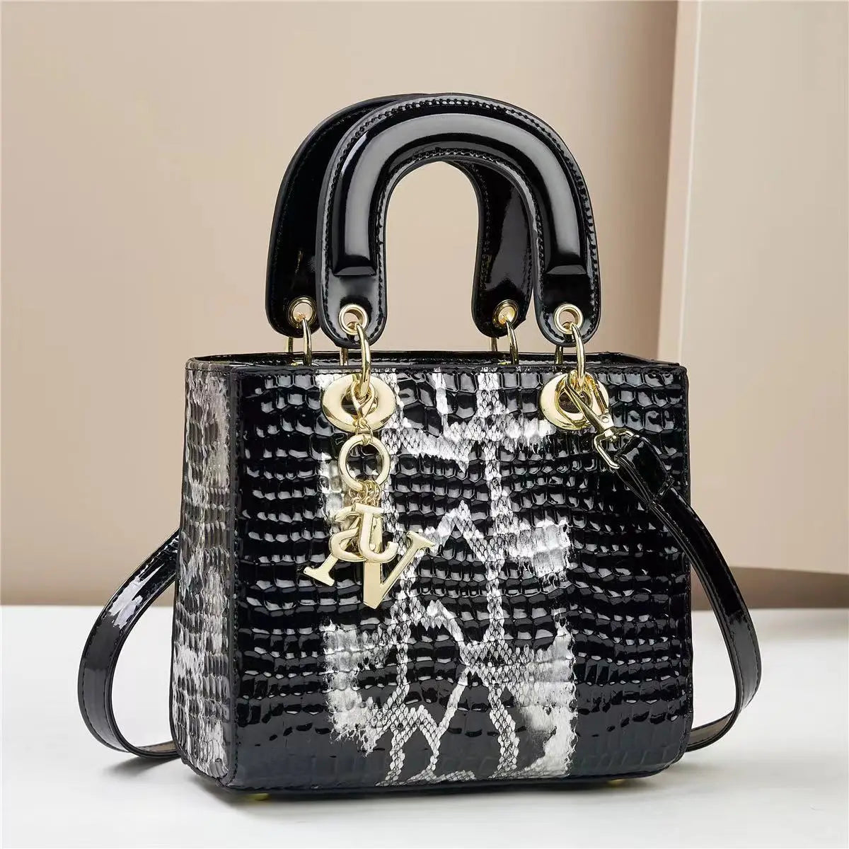 2024 High Quality Luxury Brand Designer PU Leather Shoulder Bag Women Hand Bags Crocodile Purses Ladies Messenger Handbag Totes