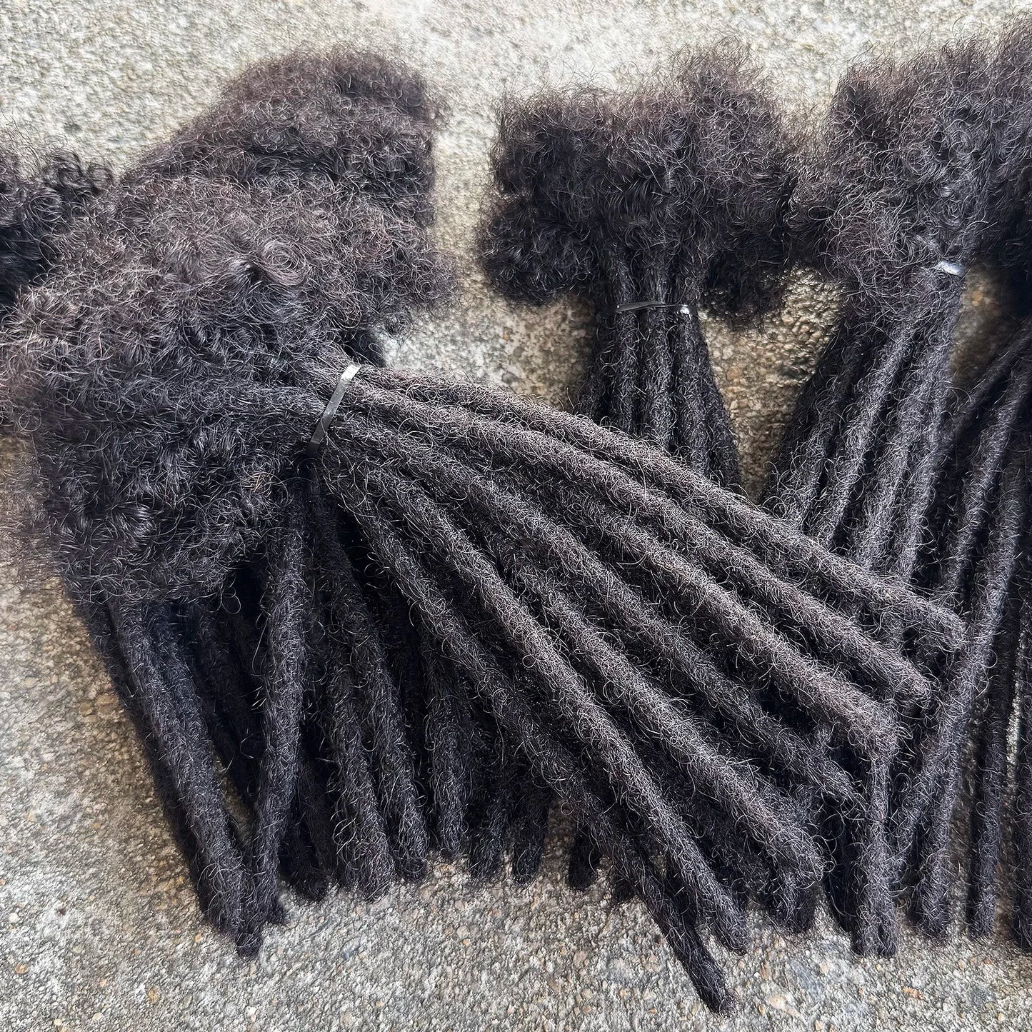 6 Inches Dreadlock Extensions Human Hair 0.6cm Width Full Handmade Loc Extensions Crochet Hair Human Hair for Man Women