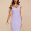 BEAUKEY Summer White Rhinestone Bandage Evening Dress Women Luxury Maxi Spaghetti Strap Red Club Celebrity Evening Party Vestido