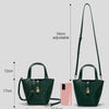 Retro Classic Women's Fashion Handbags Pure Color Design Metal Lock Buckle Accessories Ladies Shoulder Bags Minimalist Versatile
