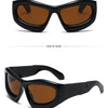 Cool Exaggerated Glasses Future Science And Technology Sense Skiing Big Frame Sunglasses Dazzling Men And Womean