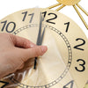 Luxury Peacock Wall Clock Metal 3D Art Decoration Wall Clock 8.26Inch Silent Quartz Scanning Movement Dining Room Decor