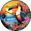 Funny Frog Acrylic Wall Clock Beach Starfish Record Marble Cat Retro Wall Decoration Clocks for Living Room Bedroom Office Home