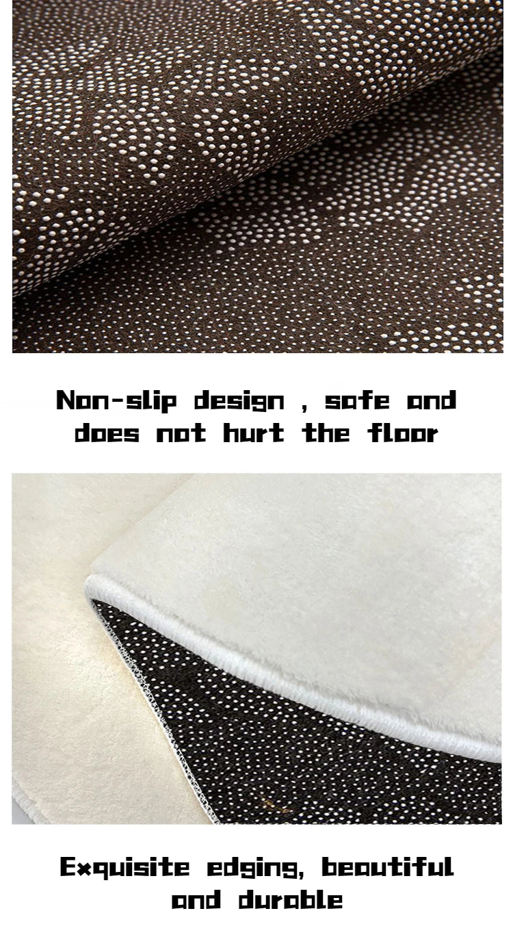 Ins French Style Plush Carpet Living Room Bedroom Modern Minimalist Bedside Fluffy Thickening Rugs Household Coffee Table Mat