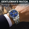 POEDAGAR Top Brand Luxury Man Wristwatch Waterproof Luminous Date Week Men Watches Stainless Steel Quartz Men's Watch Male reloj