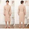 100% Cotton Couples Long Thick Absorbent Terry Bath Robe Kimono Men Light Weight Towel Bathrobe Sleepwear Women Hotel Gown Robes
