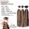 Synthetic Curly Deep Wave Bulk hair For Braiding 20inch No Weft Deep Wave For Braiding Micro Faux Braiding Hair for Boho Braids