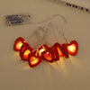 10 LED Love Heart String Lights Valentine's Day Decoration Garland Led Fairy Lights Wedding Birthday Party Decor Supplies Props