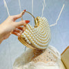 Luxurious Design Sparkling Banquet Clutch Bag Fashion Pearl inlay Wedding Handbag Lady Chain Shoulder Bag New Clutch Purse