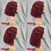 10-16 Inches 200% Density Water Wave Bob Human Hair Wigs  Short Deep Curly Brazilian Remy Human Hair Wigs for Black Women