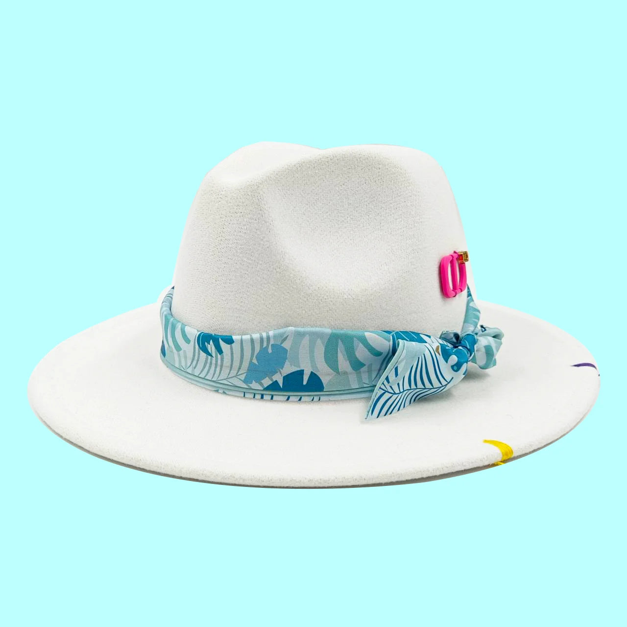 Fedora hat nubuck leather elastic webbing concave top wide brim hat for men and women autumn and winter hat  sombrero hombre
