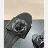 2025 Spring/Summer New Beach Vacation One Word Open Toed Flat Bottom Outerwear Camellia Slippers for Women