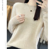 New cashmere sweater women's sweater in autumn and winter 100% merino wool fashion O-neck autumn warm pullover top