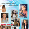 Refined Hair Pre stretched EZ Braid Synthetic Ombre Brown Light Brown Braids Extensions Senegal Twist Yaki Straight Crochet Hair