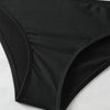 Bikini 2025 New Swimsuit Women Swimwear Solid Black One Shoulder Bikinis Set Bathing Suit Female Two Pieces Beach Wear Biquini