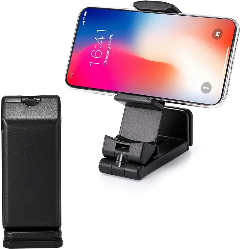 Airplane Phone Holder Stand Cell Mobile Portable Travel Mount Desk Flight Foldable Rotatable Selfie Holding Train Seat Support
